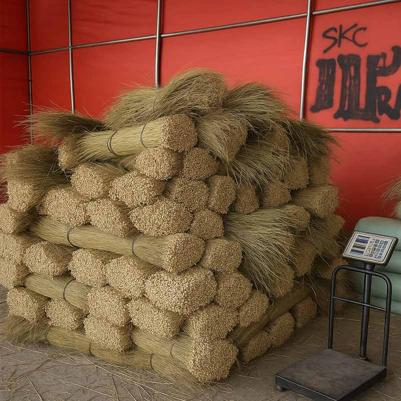 palm broom stick from indonesia
